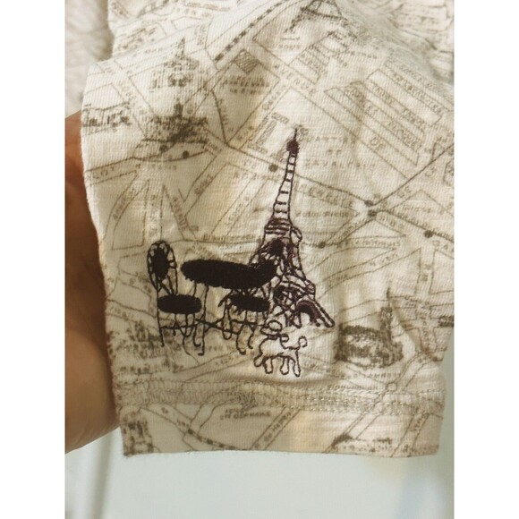 Soft Surroundings Women Size L City Of Paris Print Cardigan Art To Wear Boho - Picture 5 of 11